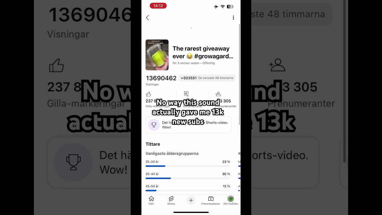 Try this sound it gave me 13m views