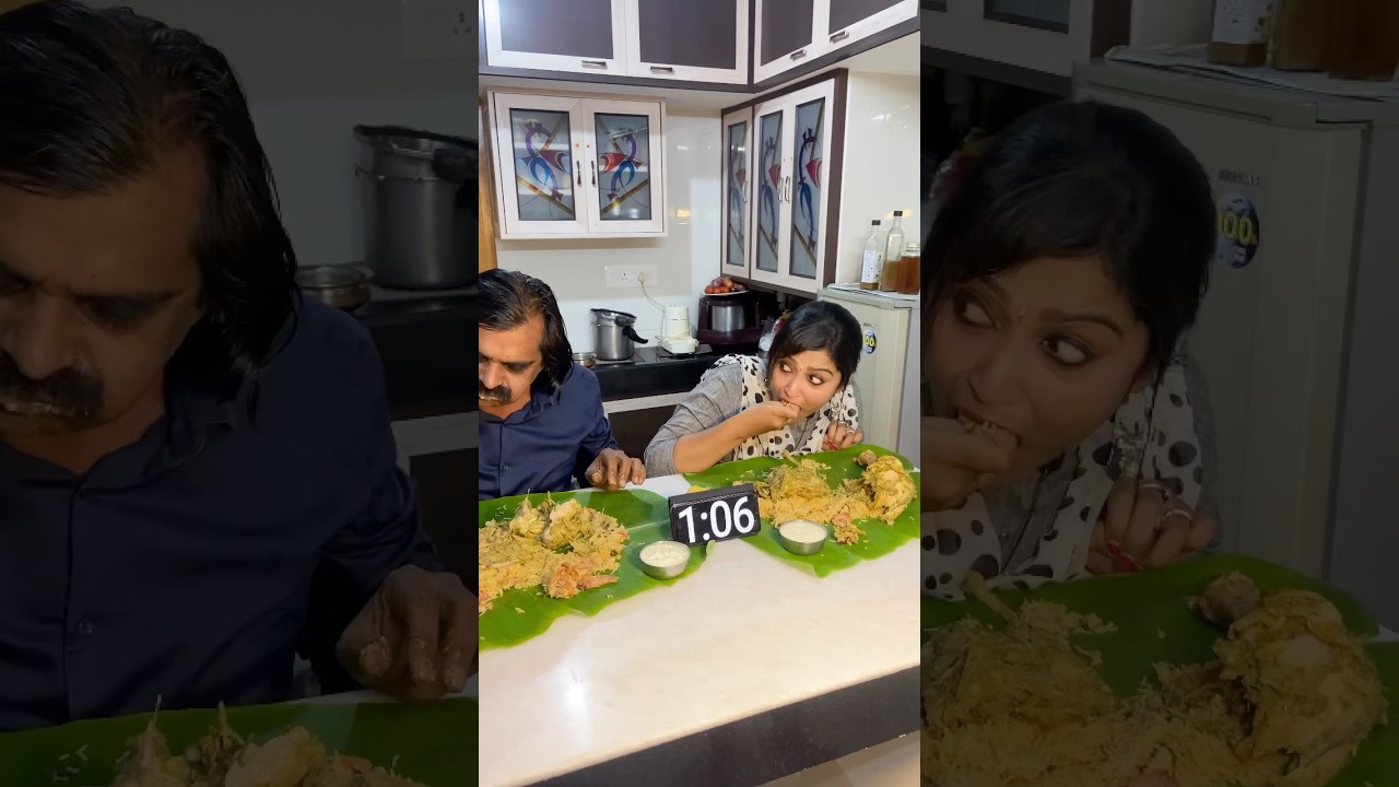 2 Full Chicken with Biryani Eating Challenge🤩 #foodeatingchallengetamil #chickenlover #chickenlove