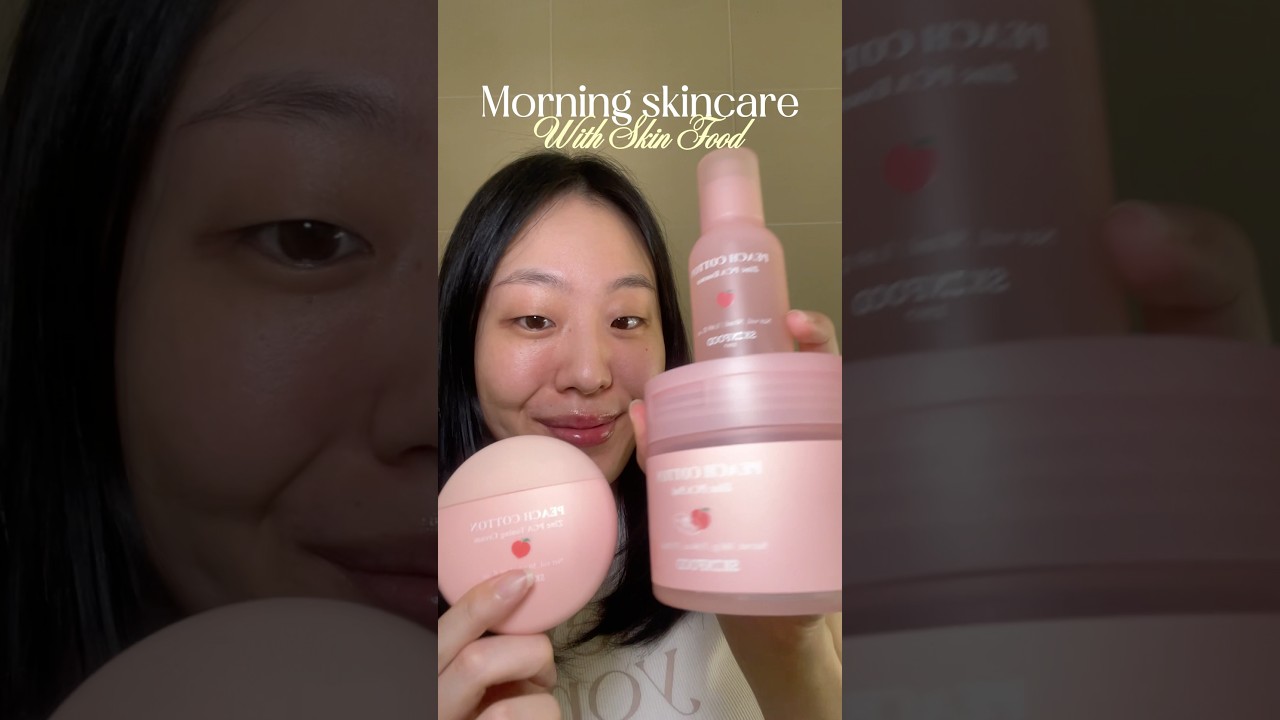 Hydrated and matte skin is so easy with this! #morningskincare #skincare #skinfood