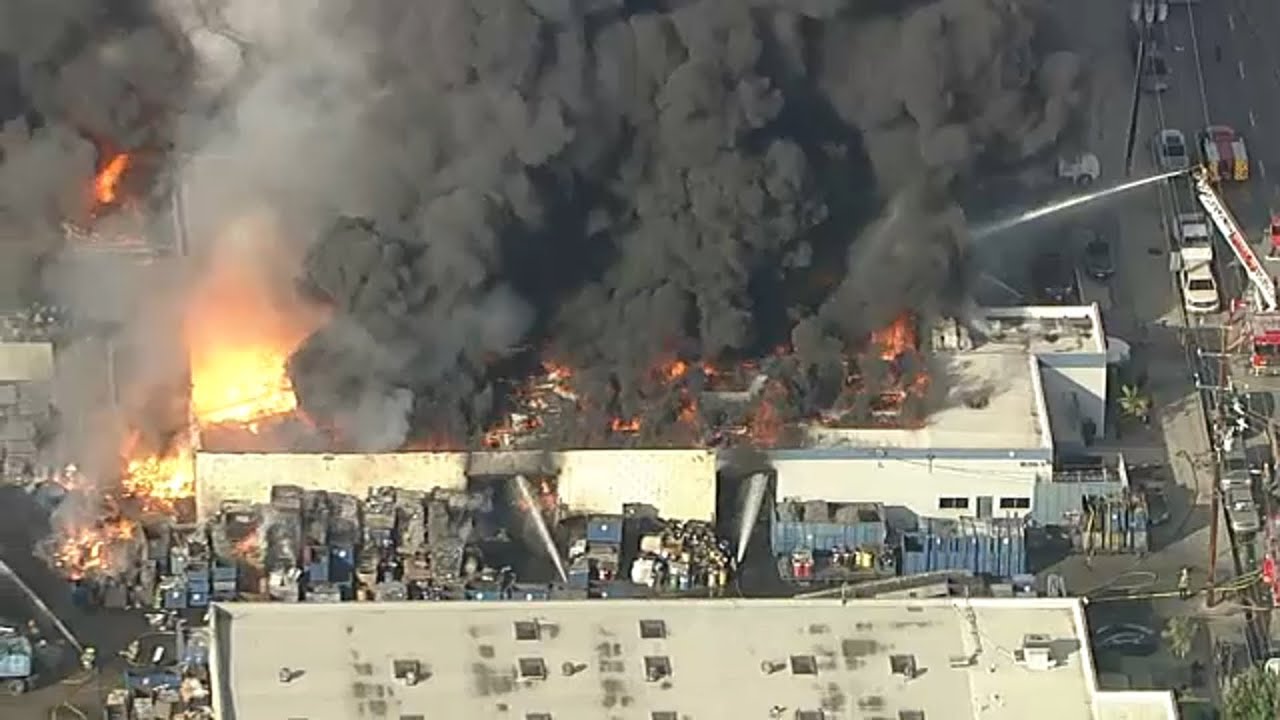 Structure on fire in South El Monte