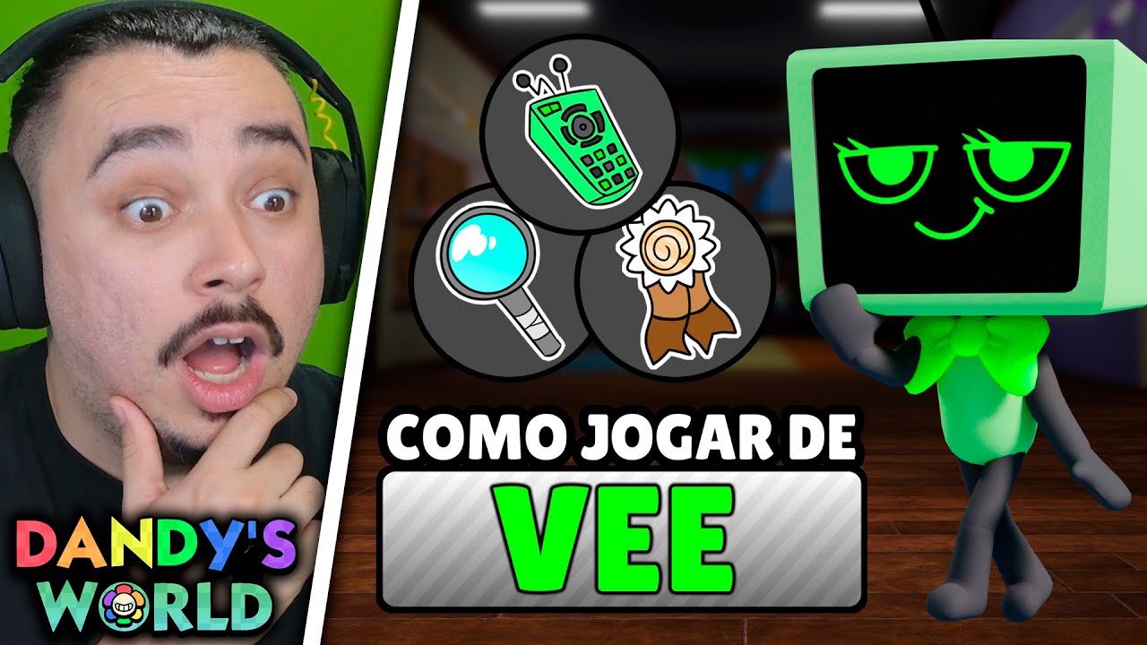 TUTORIAL: COMO JOGAR DE VEE - TRINKETS, HABILIDADES E POSICIONAMENTO!! | DANDY'S WORLD - ROBLOX