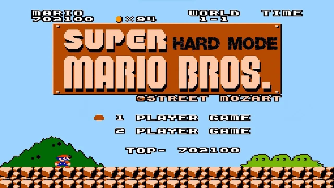 Super Mario Bros  Street Mozart Edition HARD MODE (NES) Longplay