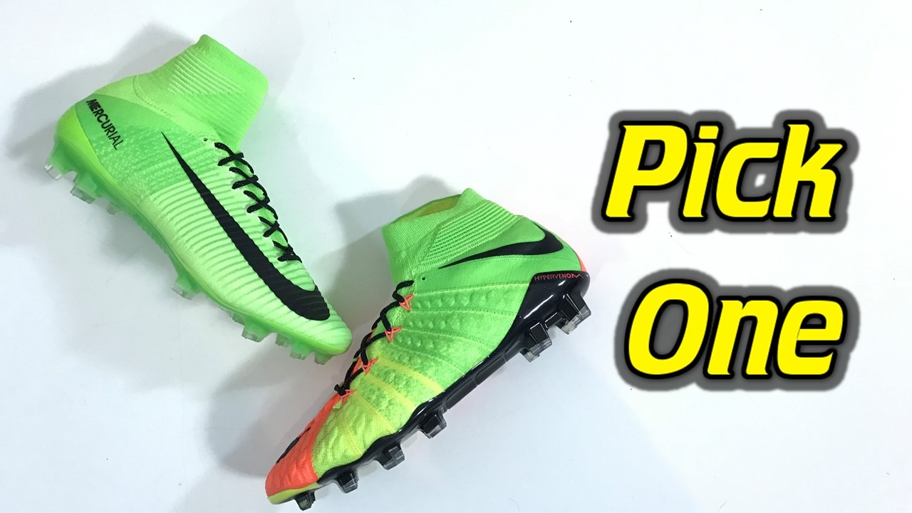 Pick One - Nike Mercurial Superfly 5 vs Hypervenom Phantom 3