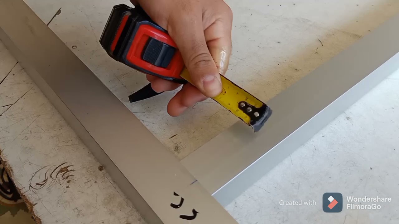 #تفصيل إطار للمطبخ بتيب كاري بإحترافية #جزء2# Professionally making a frame for the square kitchen #