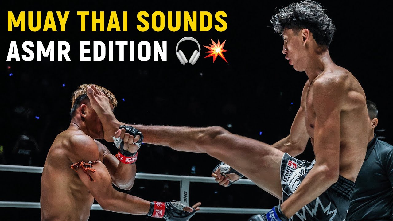 The Sounds of BATTLE | Muay Thai Highlights | ASMR Edition 🔉
