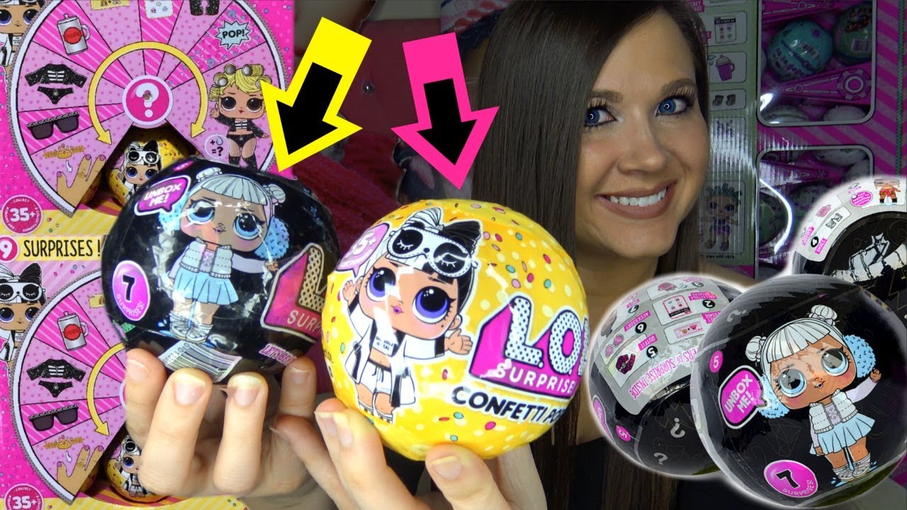LOL Surprise dolls series 3 big sisters and Fake LOL surprise series 3 wave 2 Confetti pop opening 4