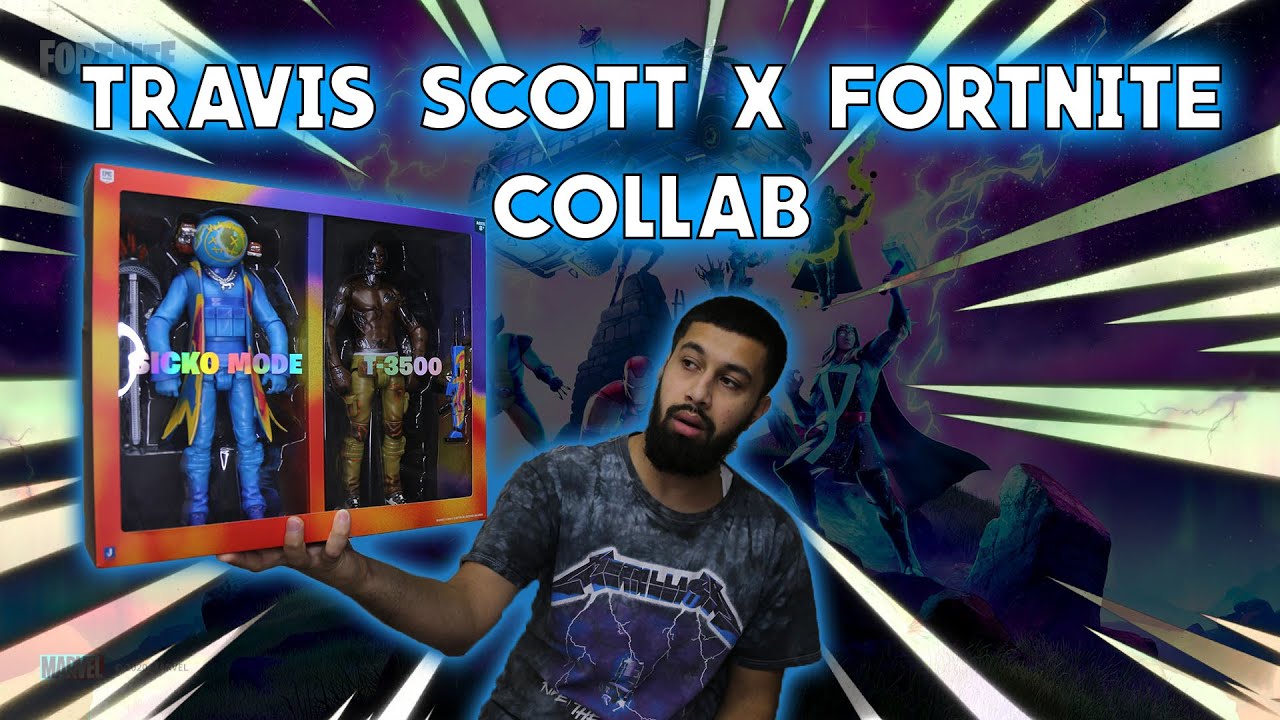 UNBOXING FORTNITE TRAVIS SCOTT ACTION FIGURES !!!