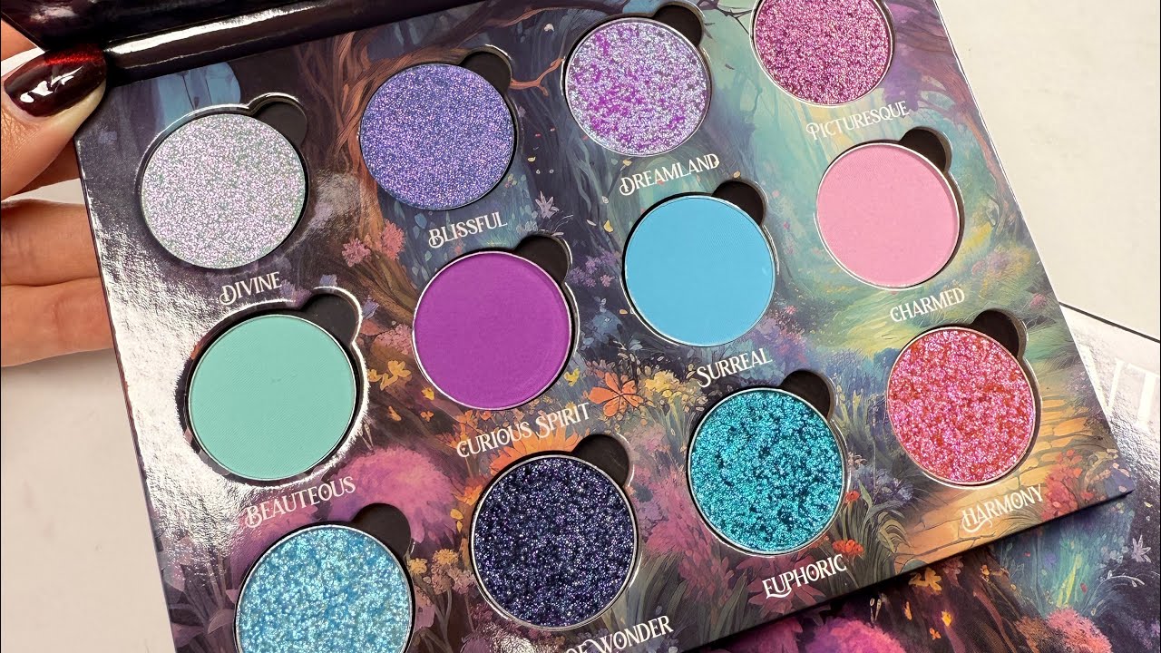 MBA Cosmetics Enchanted Echos Palette Swatches