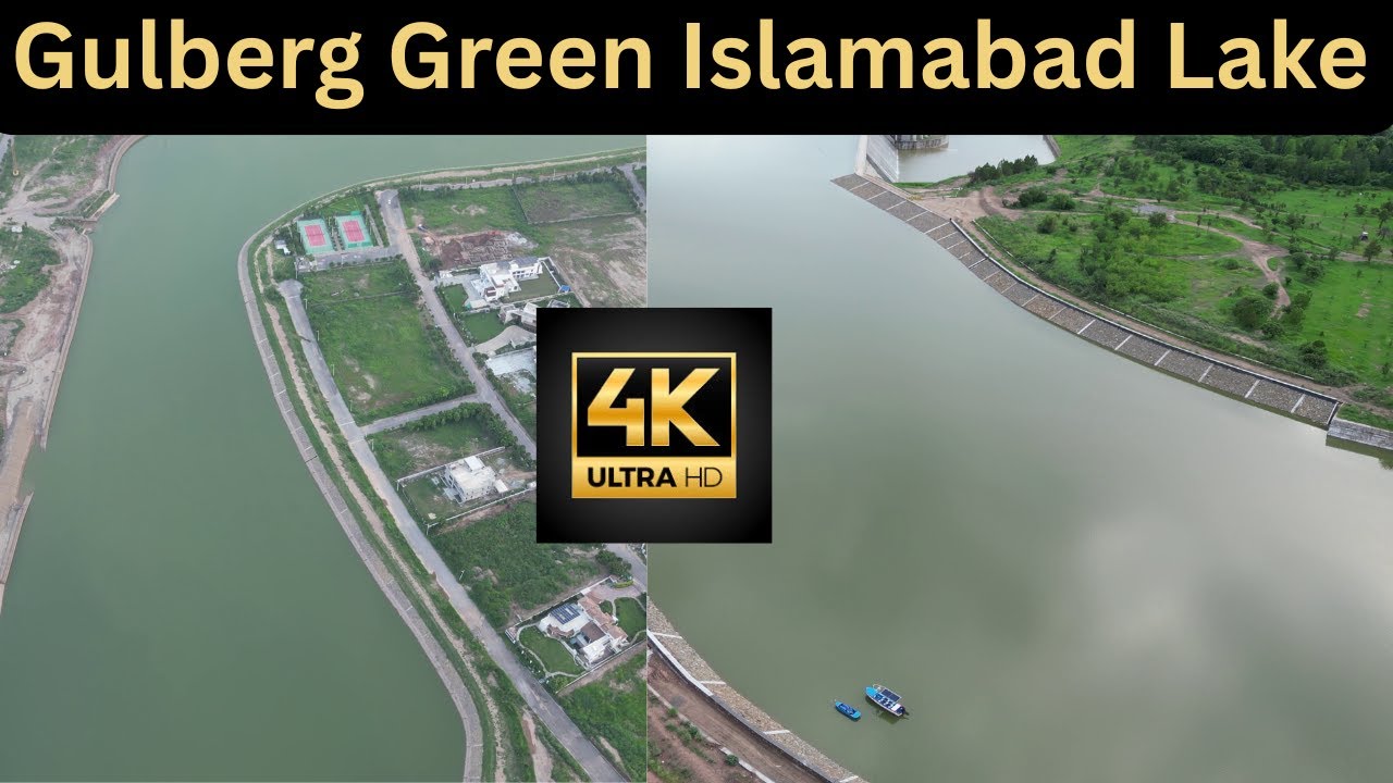 Gulberg Green Beauty (Lake) in 4k By Welldone Builder's Gulberg Green Islamabad