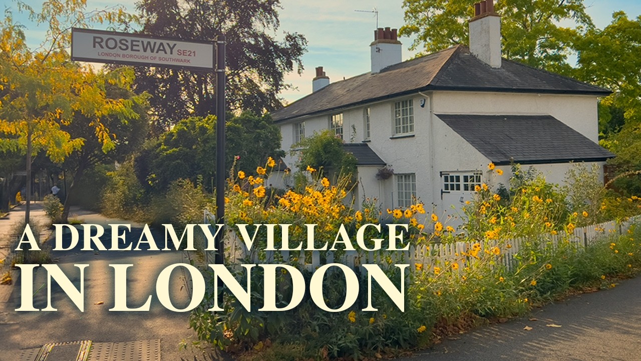 You won’t believe this is London! 🇬🇧 Beautiful cottages and village charm -Dulwich Village- 4K Walk