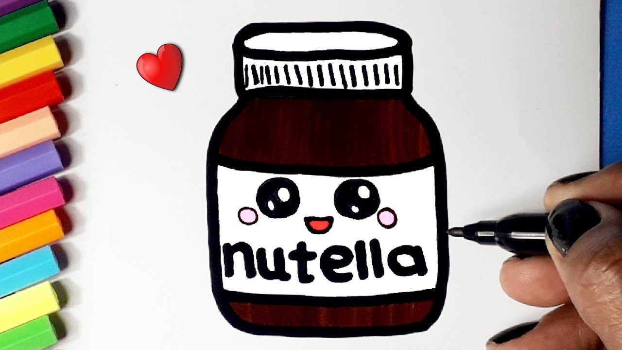 Como desenhar Nutela fofa Kawaii| Desenho para desenhar - Drawing to Draw