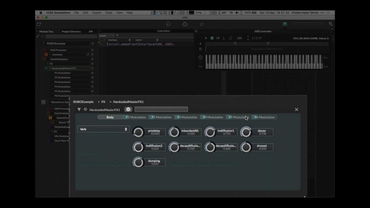 Max Gen RNBO C++ Export into HISE