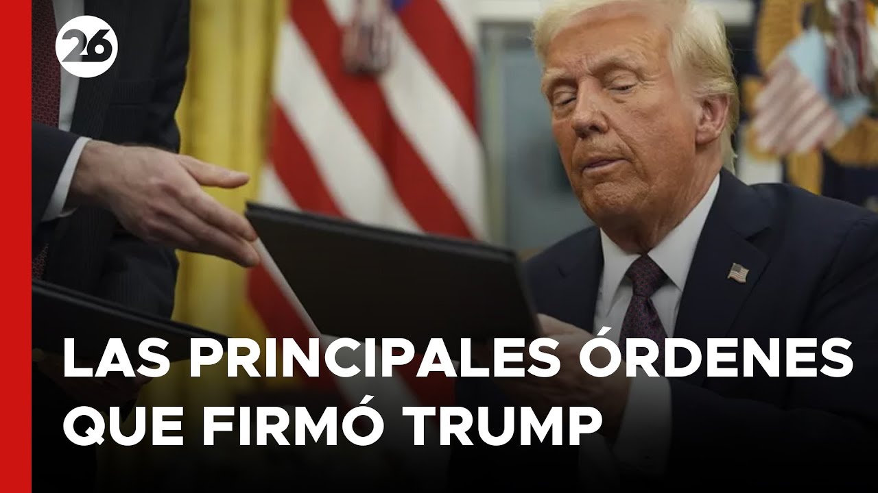 EN VIVO | ¿Cuáles son las principales órdenes que firmó Trump en su primer día en la Casa Blanca?