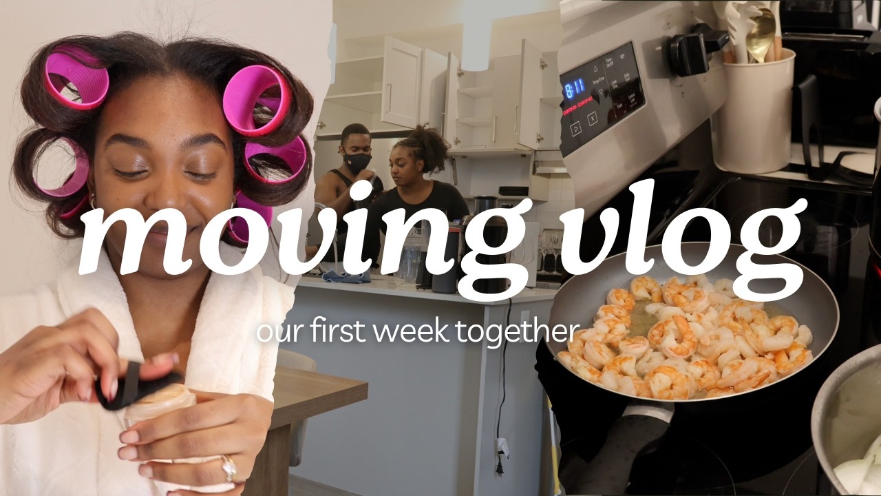 Moving into our FIRST APARTMENT 🔑 | organizing, unpacking + settling in