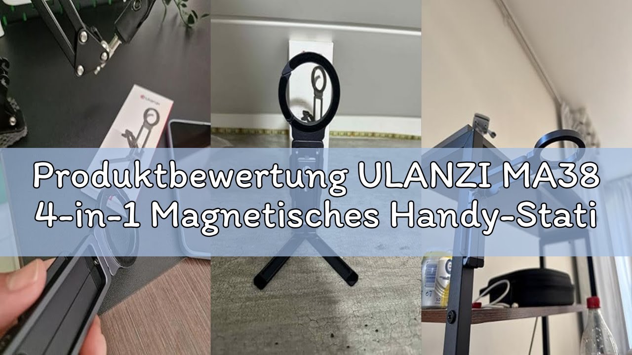 Produktbewertung ULANZI MA38 4-in-1 Magnetisches Handy-Stativ Aluminium, Karabiner Förmige Maglock,