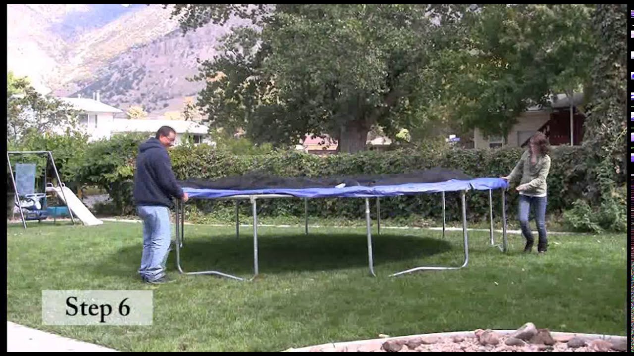 Skywalker Trampolines 14 ft. Round Trampoline Assembly Video