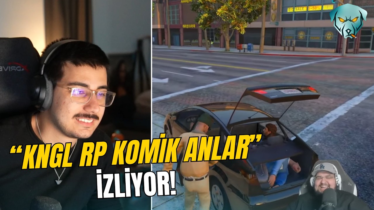 SercanZurna - KNGL RP KOMİK ANLAR İZLİYOR - @Elienzy
