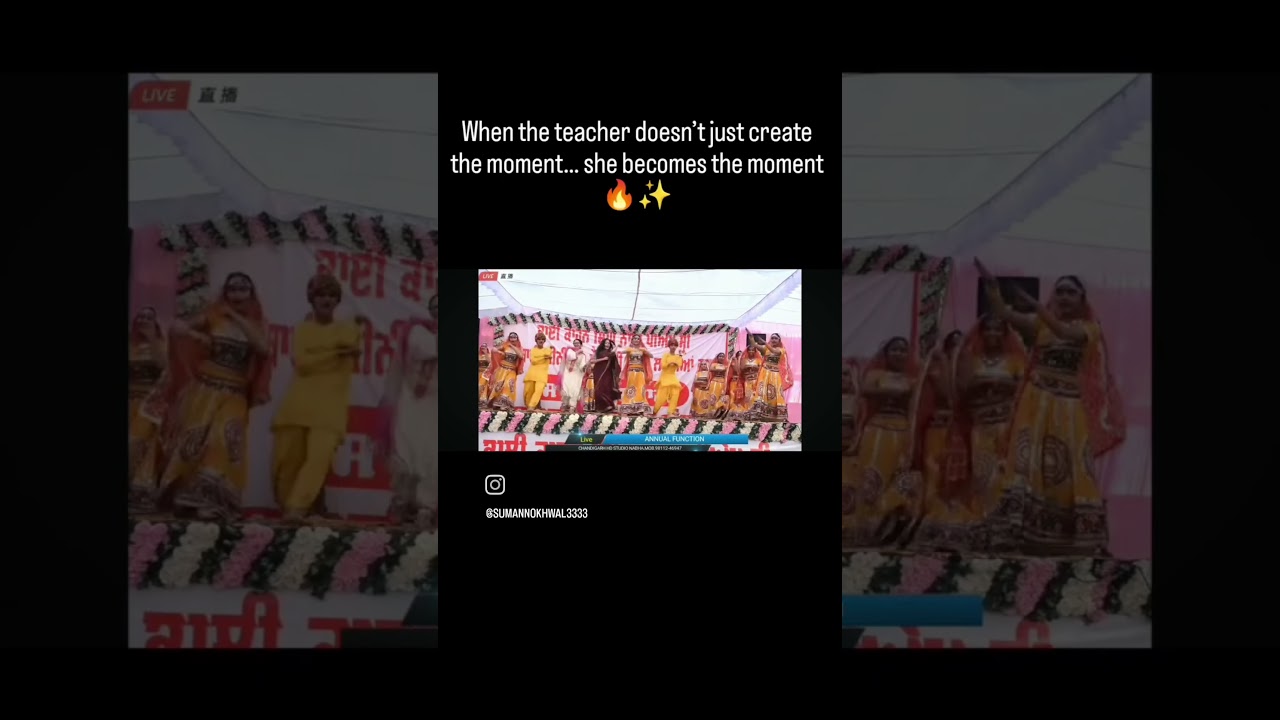 Rangilo Maro Dholna | Graceful Teacher–Student Dance Performance
