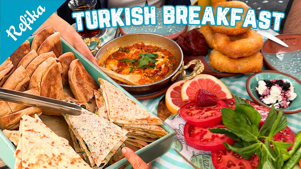 Лучший турецкий завтрак 🍳 Что мы едим на завтрак в Турции ❓Рецепты турецких завтраков