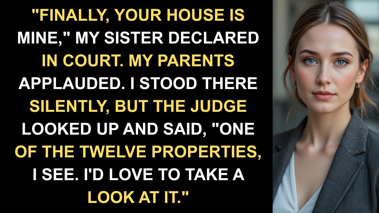 In the Court,  My Sister Declared "Finally, Your House is Mine," But the Judge Looked Up and Said...