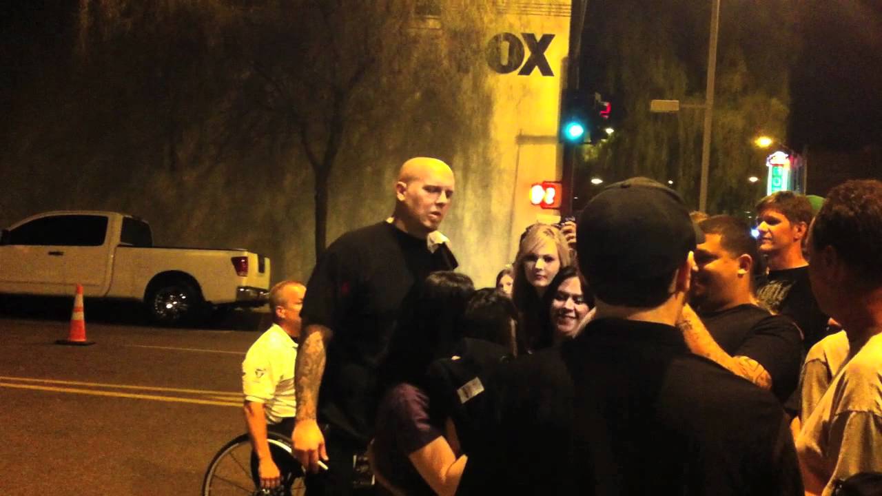 Meeting Terry and Amy from Evanescence after their show in Phoenix 10-14-11