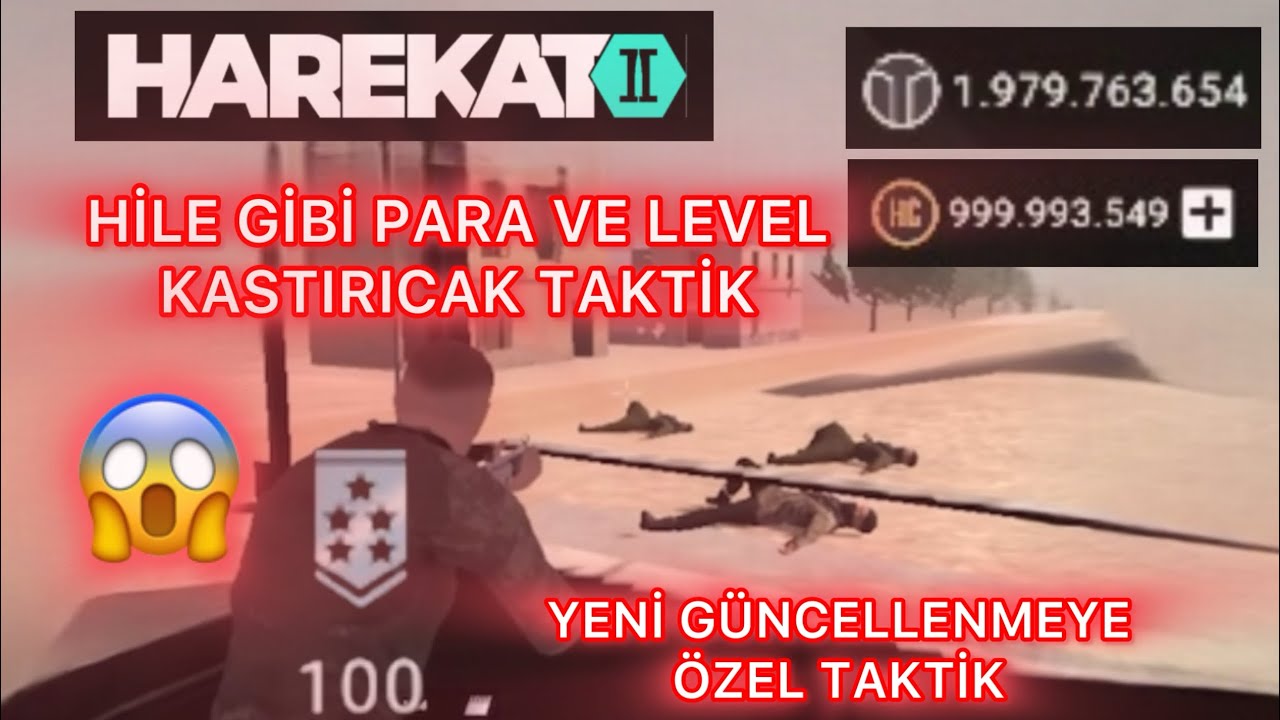 Harekat 2 : Online para hilesi gibi taktik ve hizli level kasıcaksınız bu taktikle.😱 MUTLAKA İZLEYİN