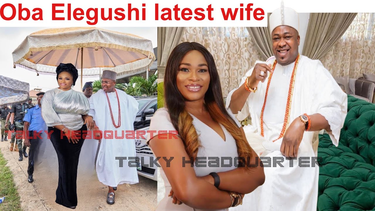 Oba Elegushi latest wife Olori Tonya lawani introduced at the palace/ she is very beautiful