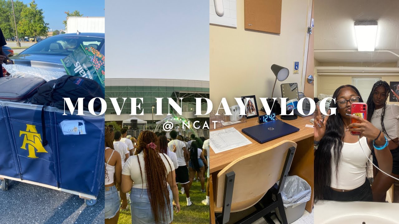|College Diares 1.| Vlog:Freshman Move In Day NCAT edition *aggie suites e*+ more 💙💛