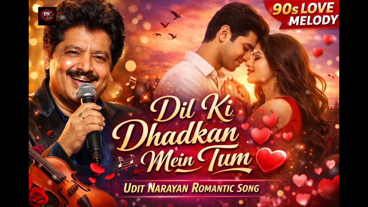 Dil Ki Dhadkan Mein Tum ❤️ | 90s Romantic Love Song | Udit Style Melody | Classic Bollywood Vibes