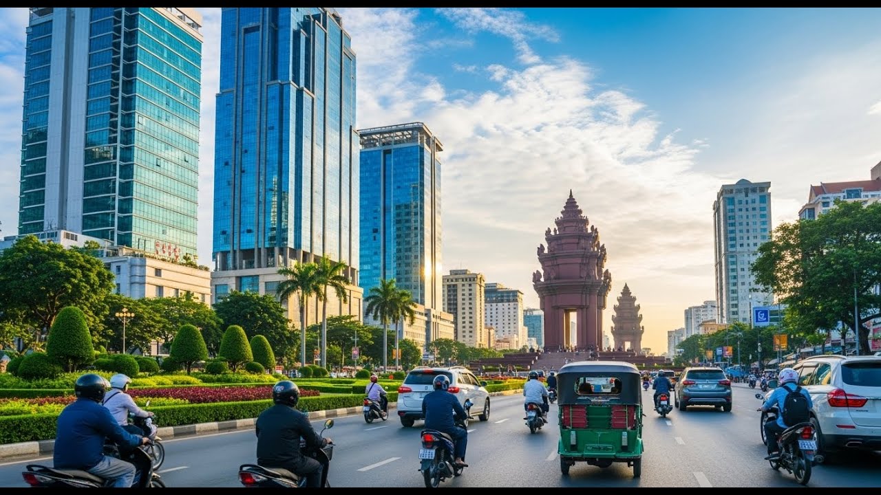Phnom Penh Driving Tour 4K 🇰🇭 | Real Street Life in Cambodia