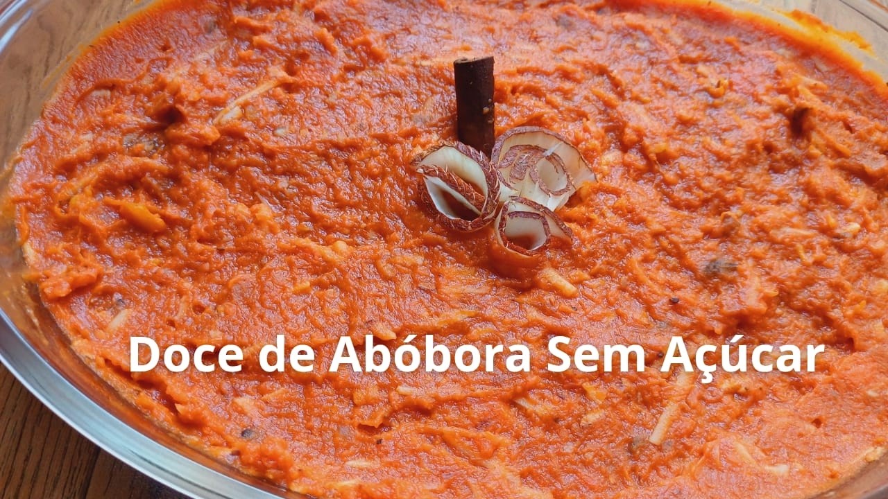 Doce de Abóbora com Tâmaras | Sem Açúcar, Com Sabor de Infância! 100% natural.   