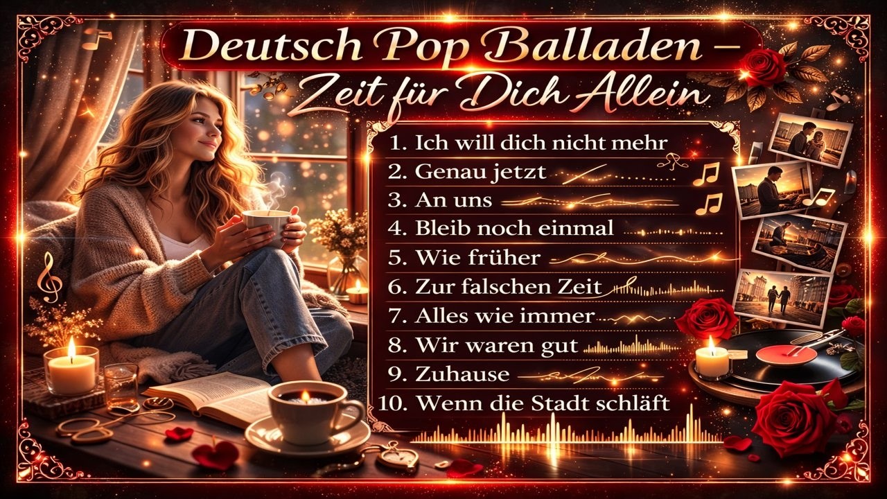 Liebeslieder💕Zeit für mich allein – Deutsch Pop Balladen zum Abschalten