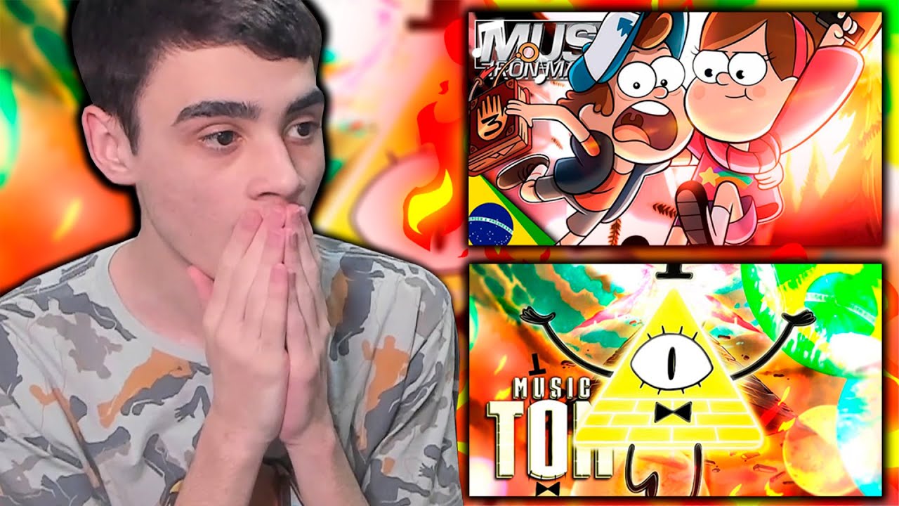 (POR UM MILAGRE ESSE VÍDEO SAIU!) REACT 2 EM 1 | Rap do Dipper e Mabel + Rap do Bill Cipher