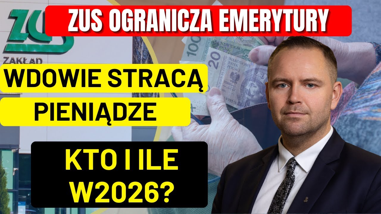 ZUS ogranicza emerytury wdowie w 2026 &ndash; sprawdź, kto straci i ile pieniędzy