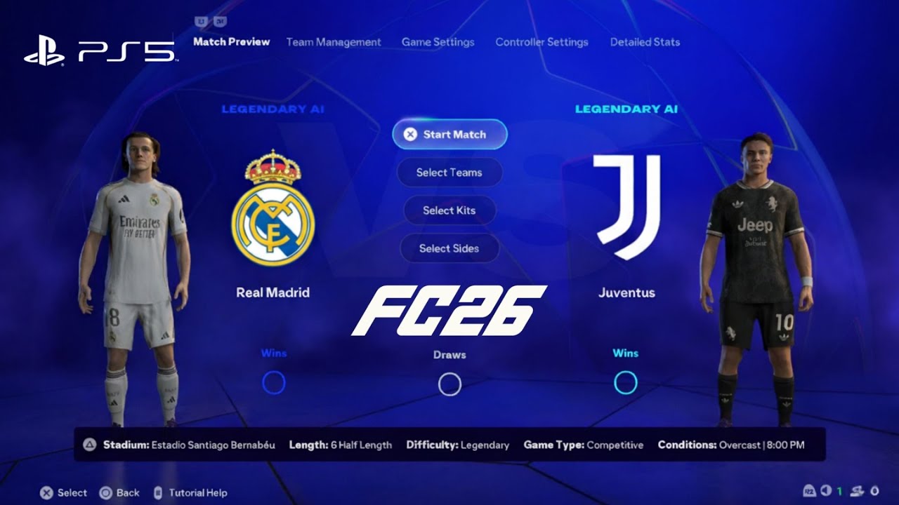 Real Madrid vs Juventus | UCL Matchday 3 | FC 26 Gameplay