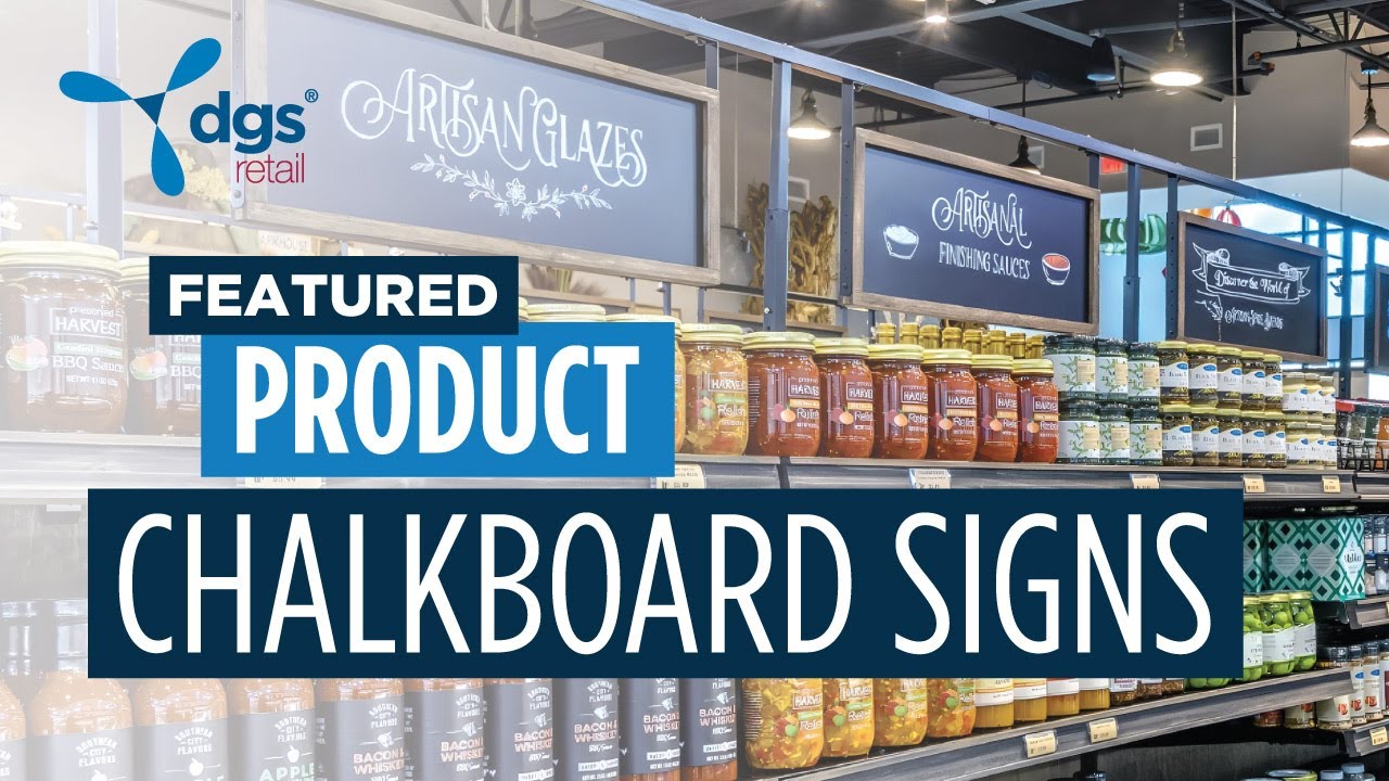 Elevate Your Retail Displays with DGS Retail&rsquo;s Chalkboard Signs! Rustic, Versatile & Customizable!