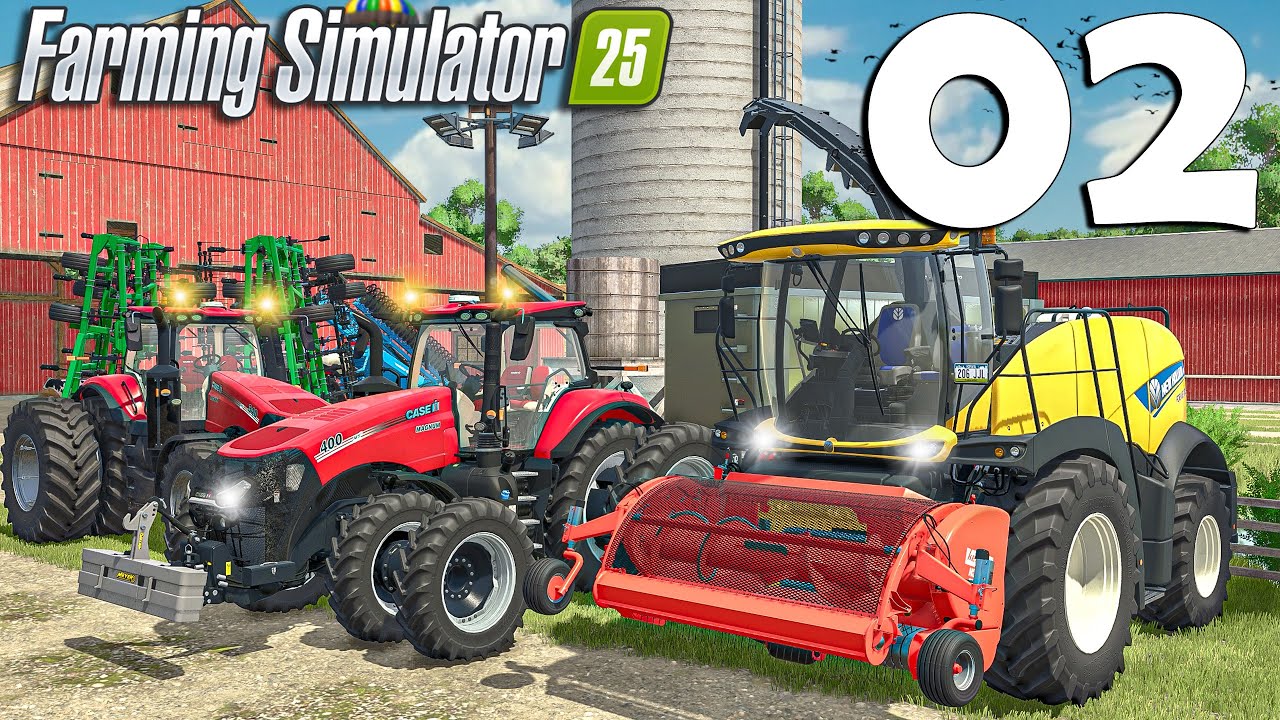 I BOUGHT NEW EQUIPMENT + Harvesting GRASS SILAGE | Animals in Iowa | Farming Simulator 25