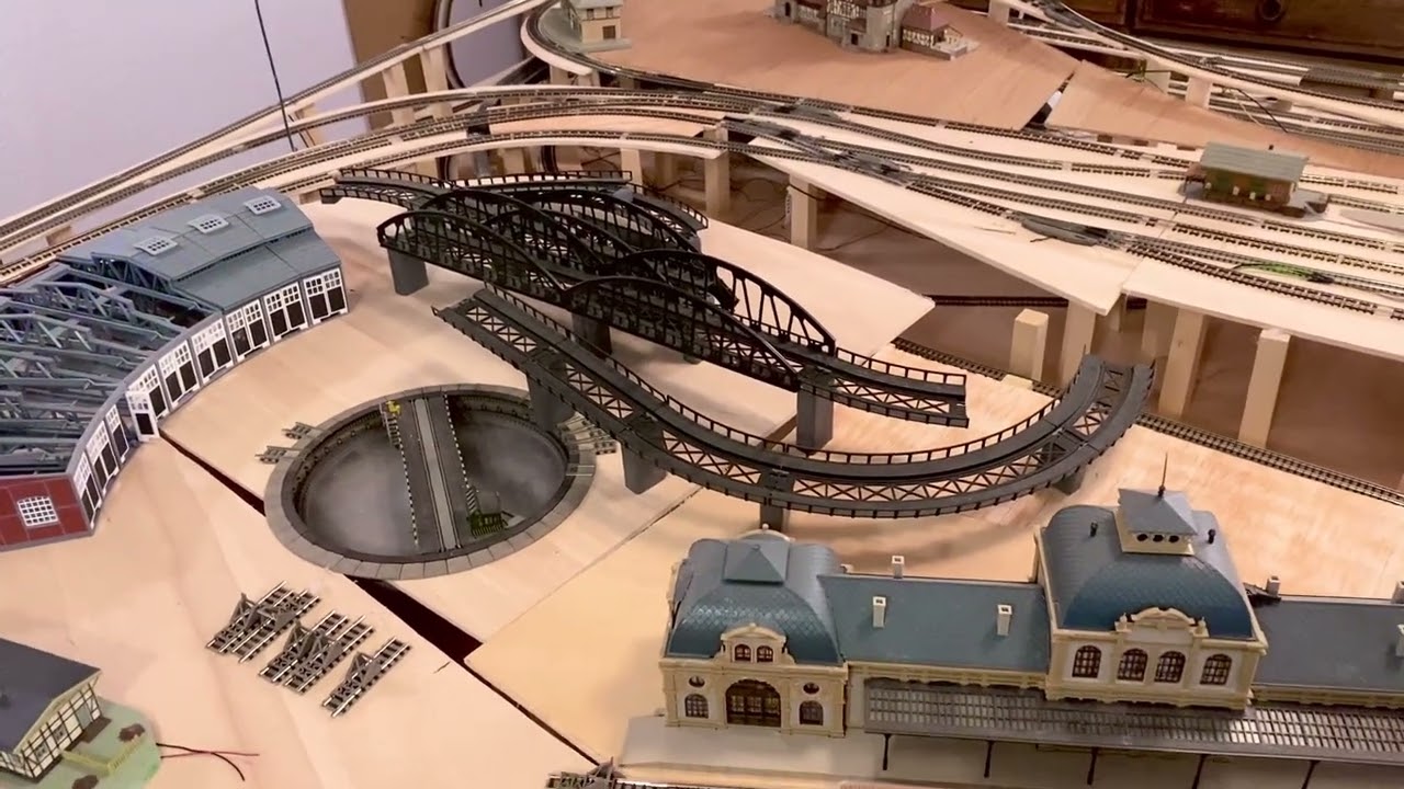Construcción de maquetas ferroviarias totalmente artesanales maqueta para escala N, pruebas 3
