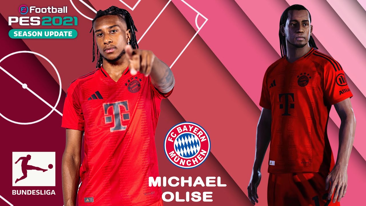 M. OLISE face+stats (FC Bayern München) How to create in PES 2021