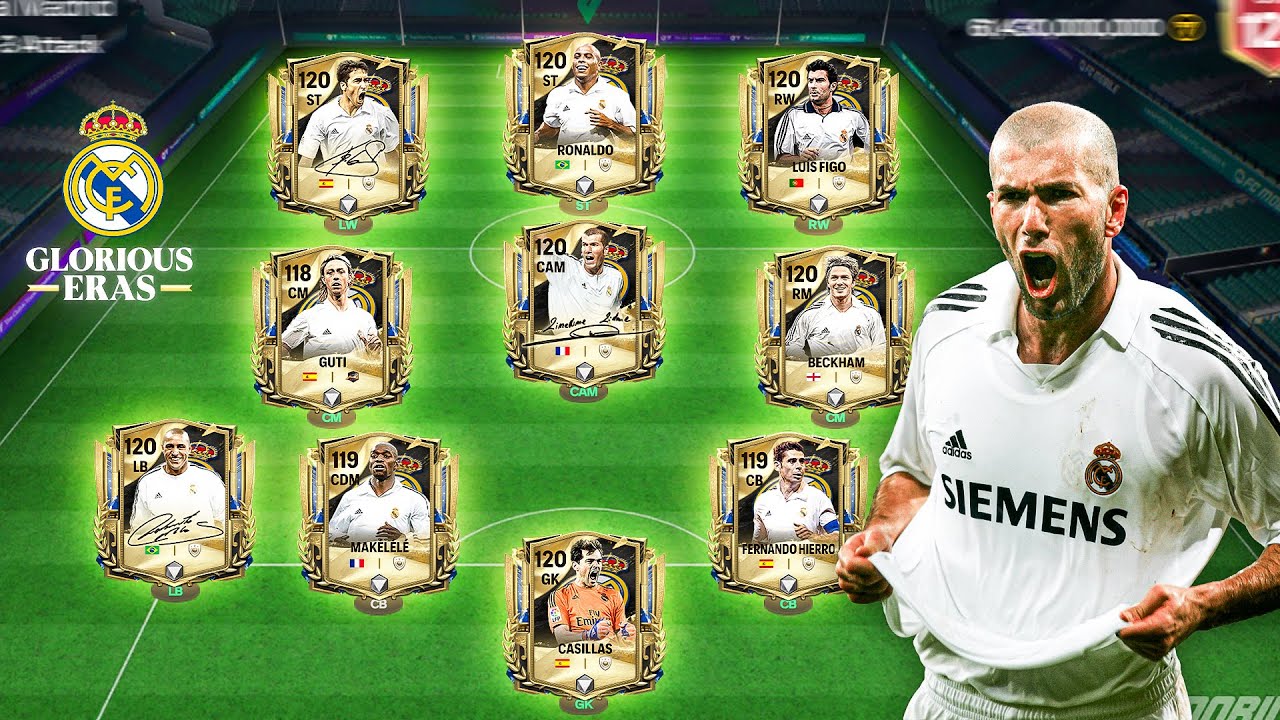 I Made Glorious Eras Real Madrid Max Rated Squad FC Mobile