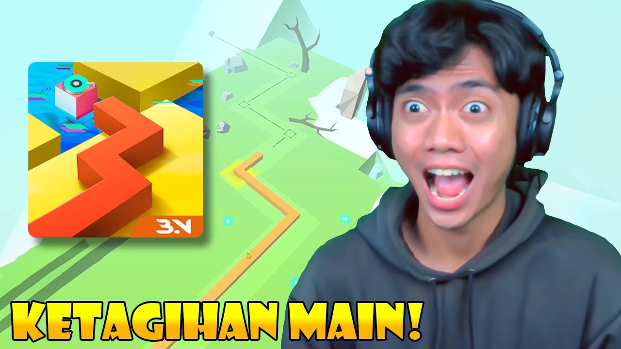 GEOMETRY DASH VERSI ULAR! Dancing Line - Indonesia