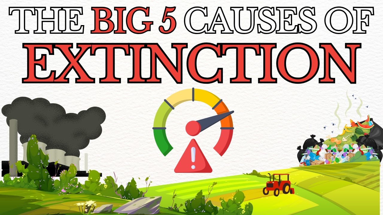 The TOP 5 causes of extinction risk | Threats to biodiversity explained