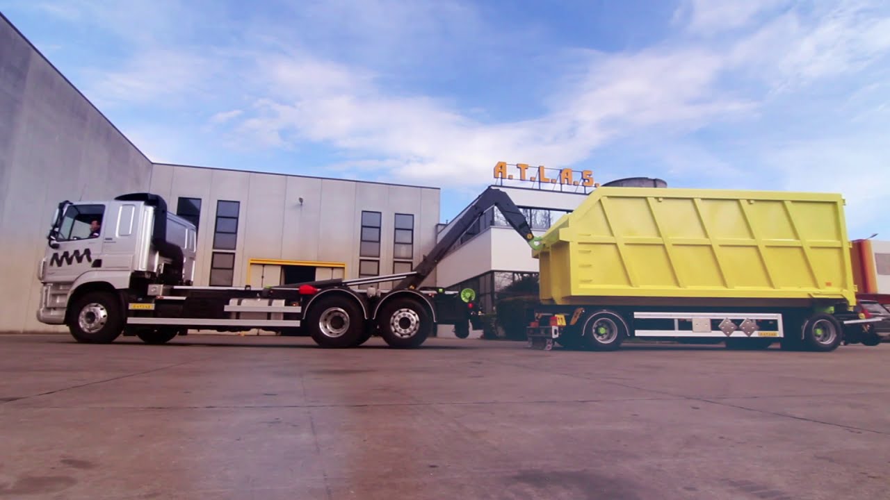 SCARRABILE/HOOKLIFT EQUIPEMENT TAM T26SN -DAF CF 530 /RIMORCHIO ATLAS R2SP