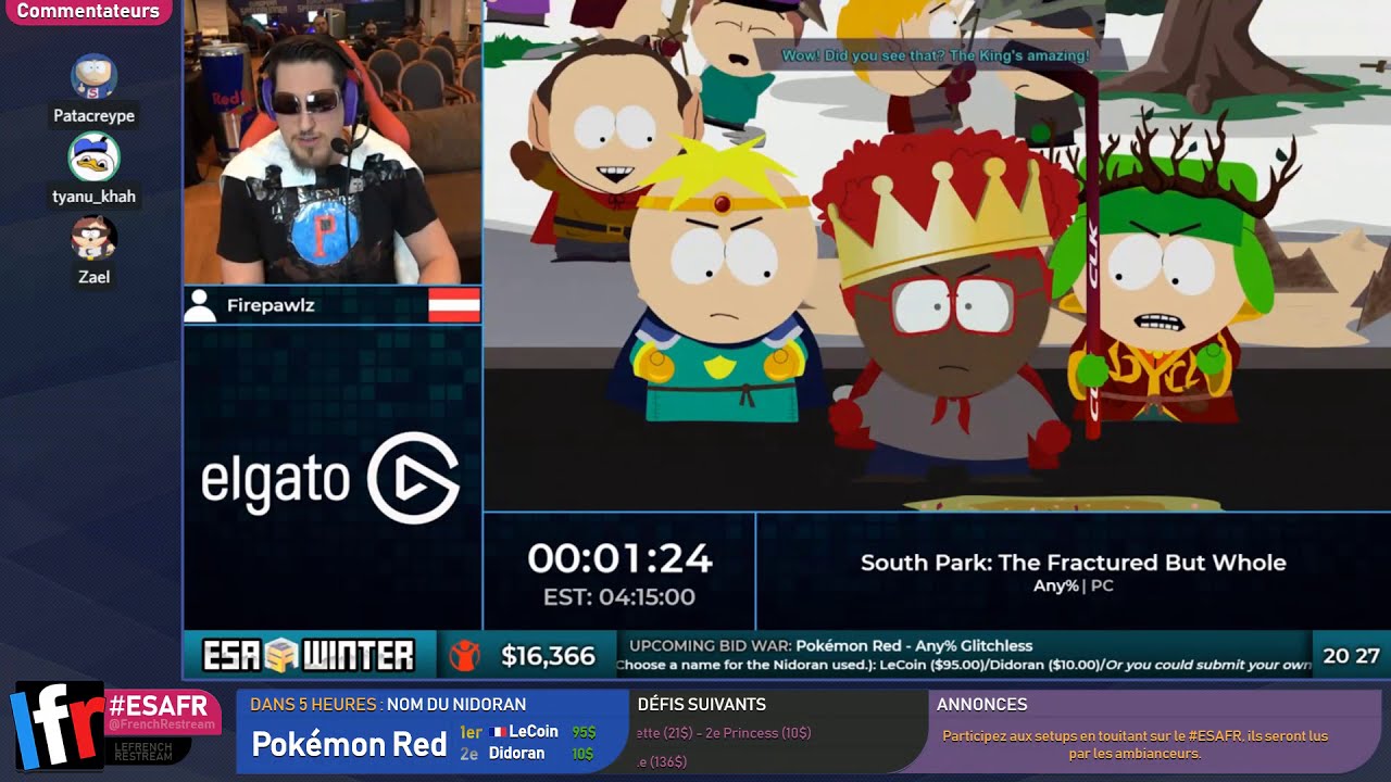 South Park: The Fractured but Whole en 4:12:03 (Any%) [ESAW2018]