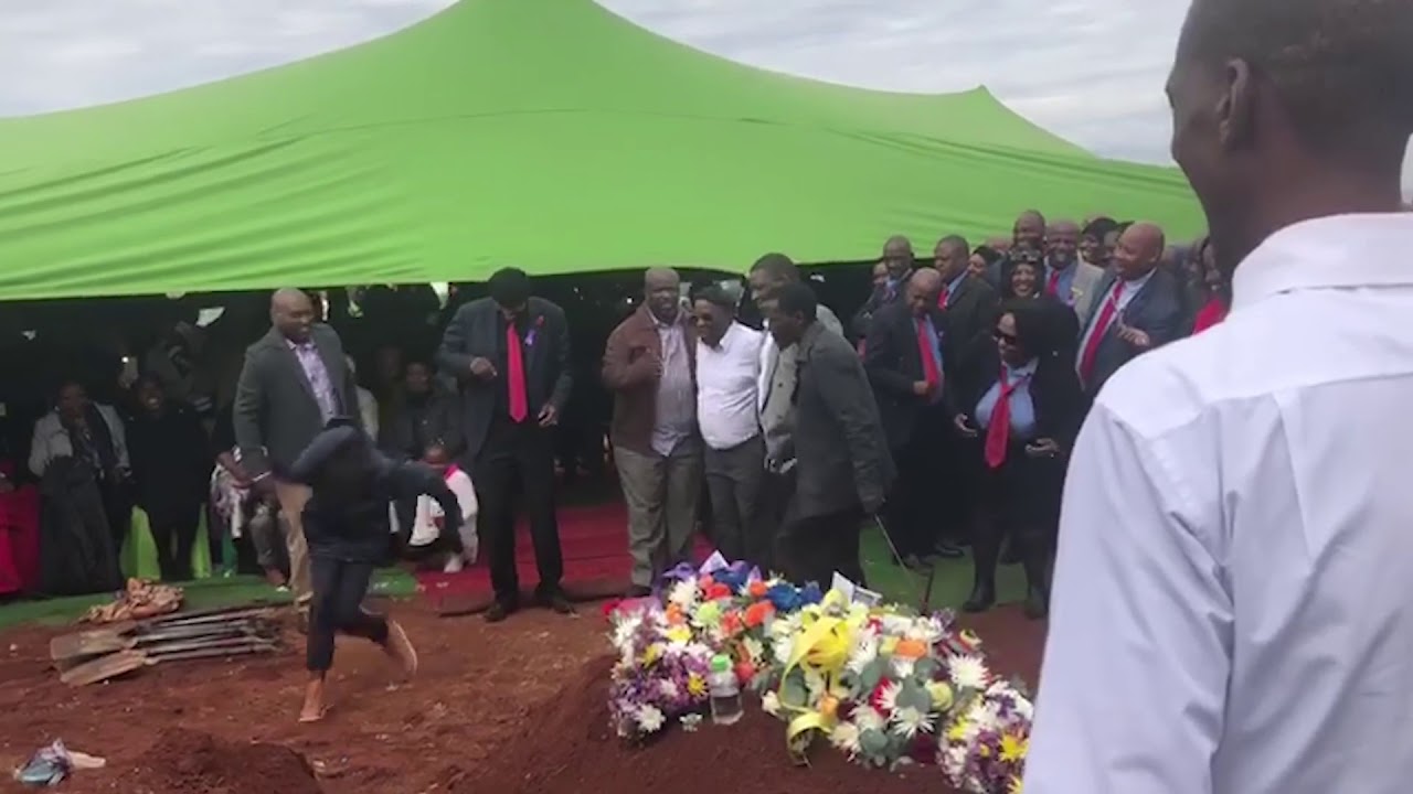 Dancing at funeral