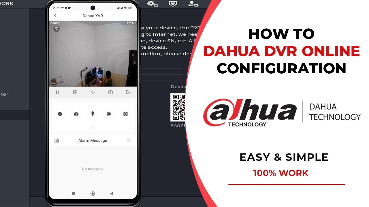 How To Dahua CCTV Camera Connect to Mobile | How To Online Dahua DVR