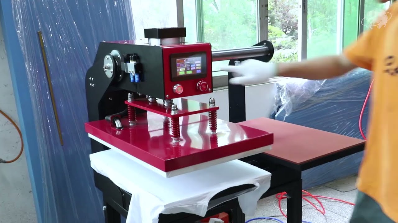 Double workbench heat transfer machine