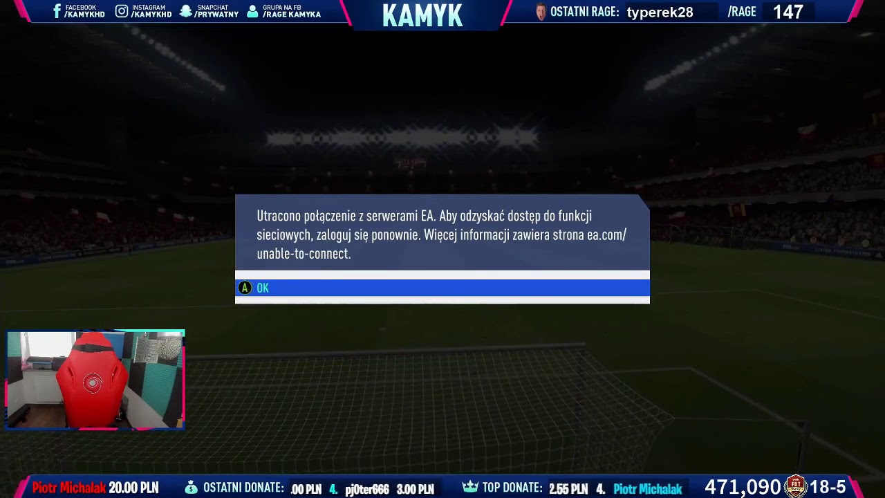 NAJWIĘKSZY RAGE KAMYKA W HISTORII! ROZWALIŁ MONITOR, BO PIES MU PRZEGRYZŁ KABEL! FIFA 19