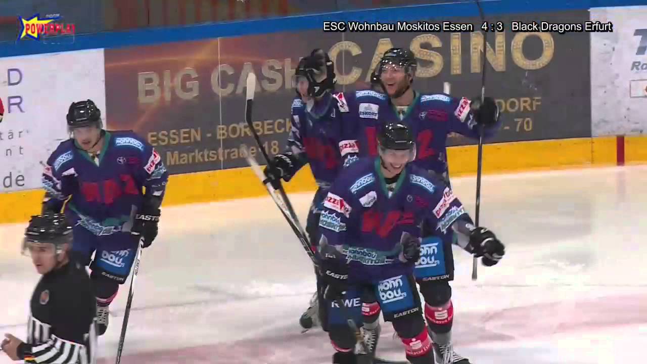 Saison 2015/16 - Wohnbau Moskitos Essen vs Black Dragons Erfurt - Oberliga Nord - 16.10.2015
