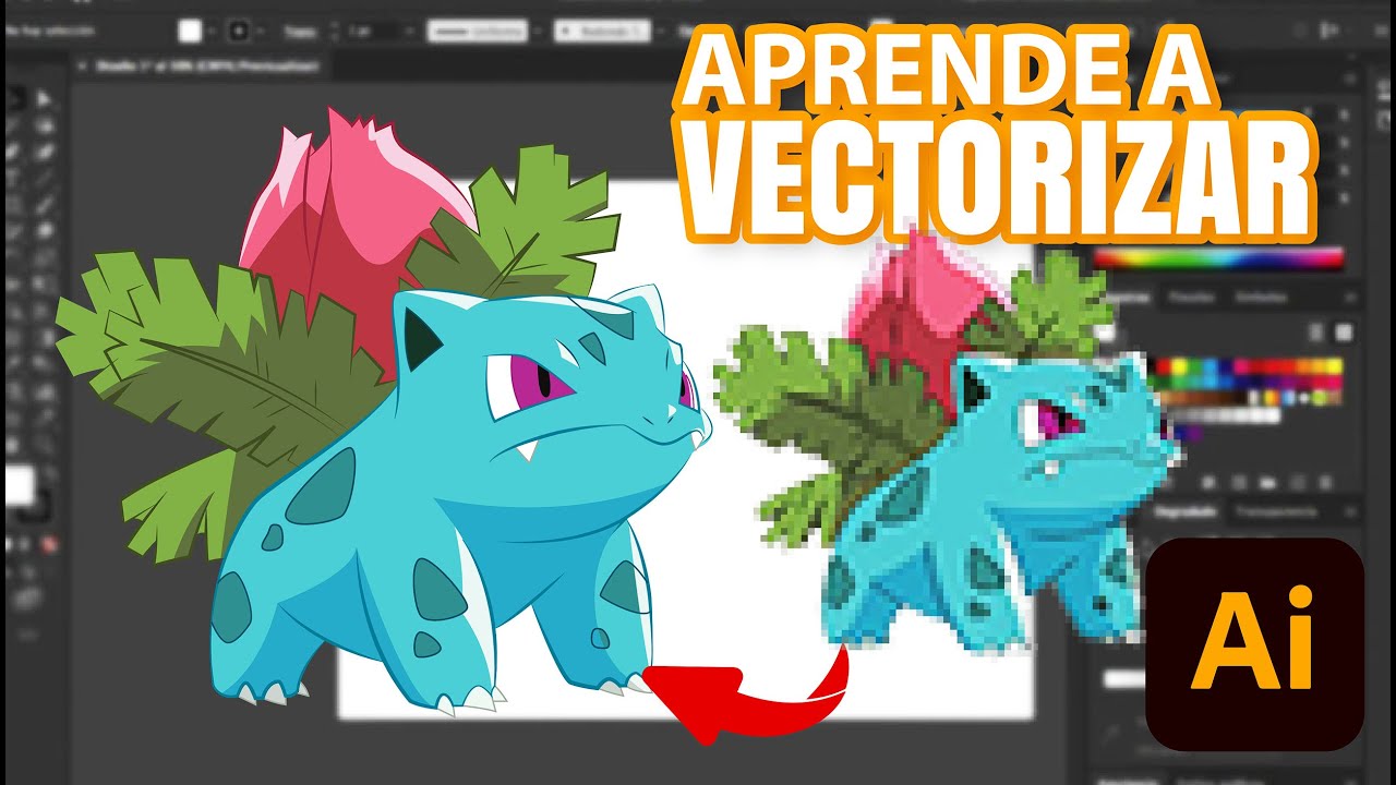 Como VECTORIZAR IMAGENES con ADOBE ILLUSTRATOR💻Fácil y Correctamente✅